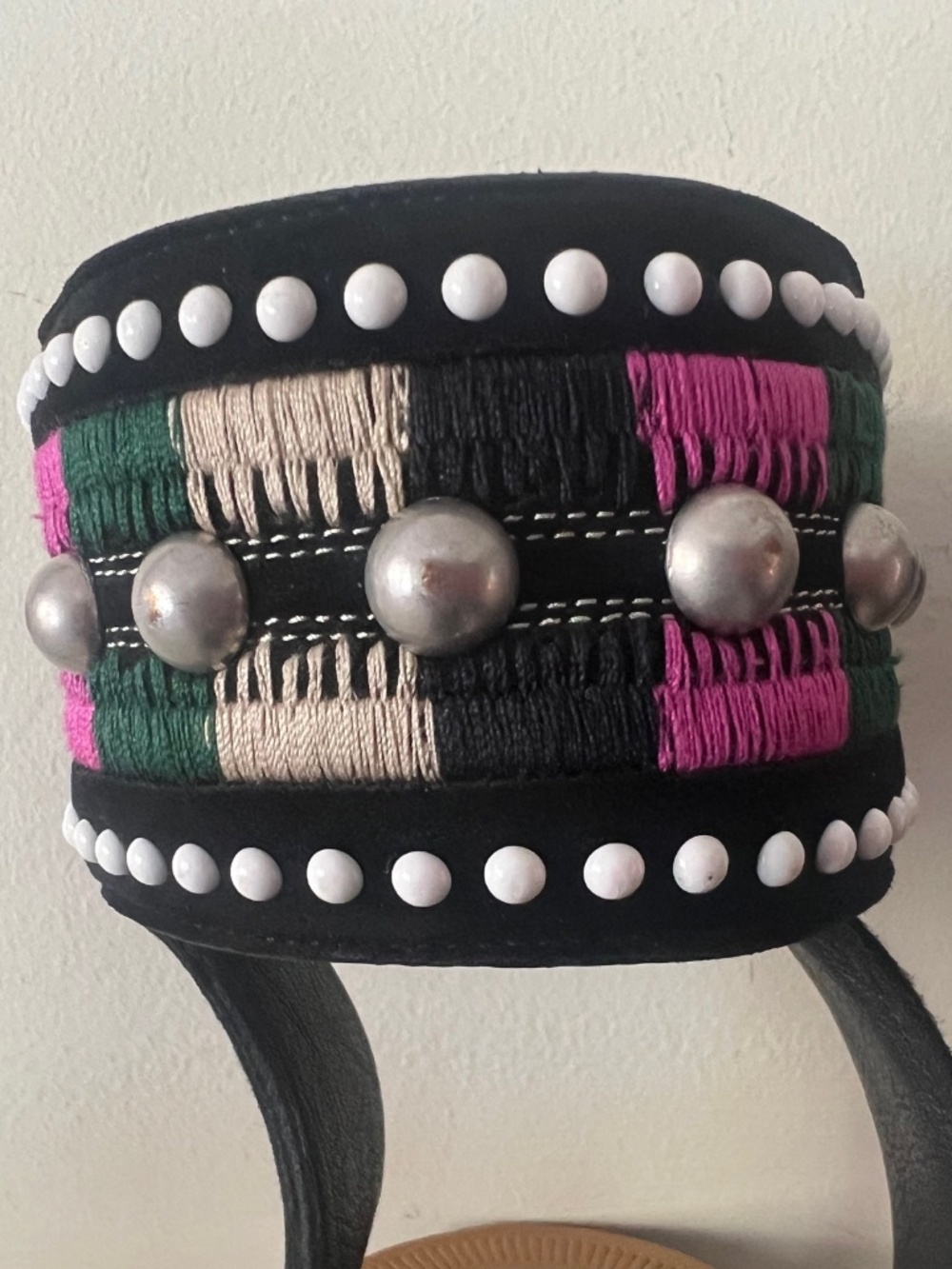 Isabel Marant JOYA Sandals 41 embroidered leather suede black US 10-11 $790 - Picture 5 of 11